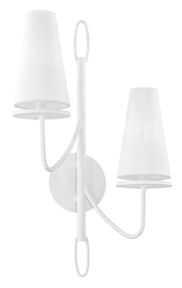 Lighting - Wall Sconce Marcel 2lt Wall Sconce // Gesso White 