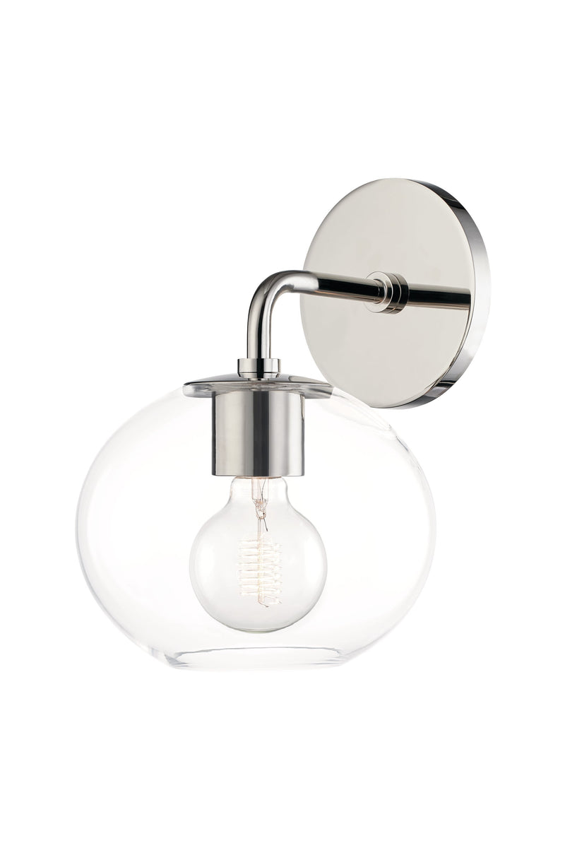 Lighting - Wall Sconce Margot 1 Light Wall Sconce // Polished Nickel 