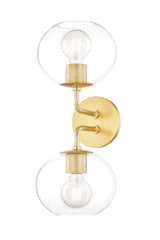 Lighting - Wall Sconce Margot 2 Light Wall Sconce // Aged Brass 