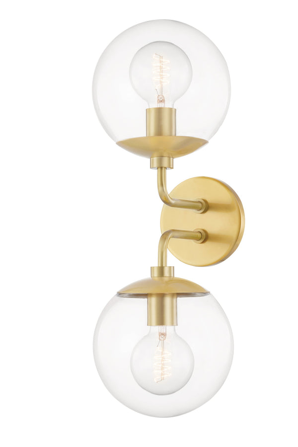 Lighting - Wall Sconce Meadow 2 Light Wall Sconce // Aged Brass 