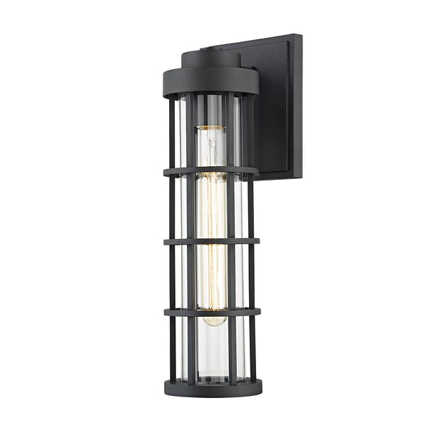 Lighting - Wall Sconce Mesa 1 Light Large Exterior Wall Sconce // Texture Black 