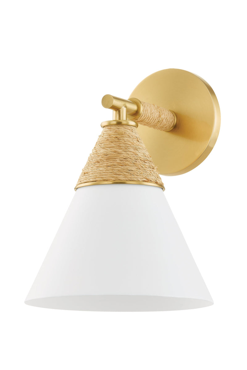 Lighting - Wall Sconce Mica 1 Light Wall Sconce // Aged Brass 