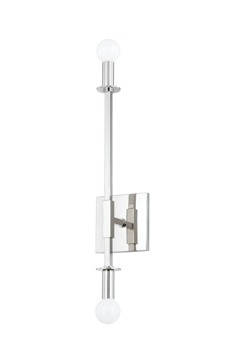 Lighting - Wall Sconce Milana 2 Light Wall Sconce // Polished Nickel 