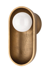 Lighting - Wall Sconce Nathan 1 Light Wall Sconce // Aged Brass 