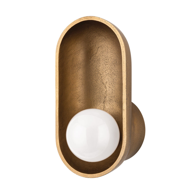 Lighting - Wall Sconce Nathan 1 Light Wall Sconce // Aged Brass 