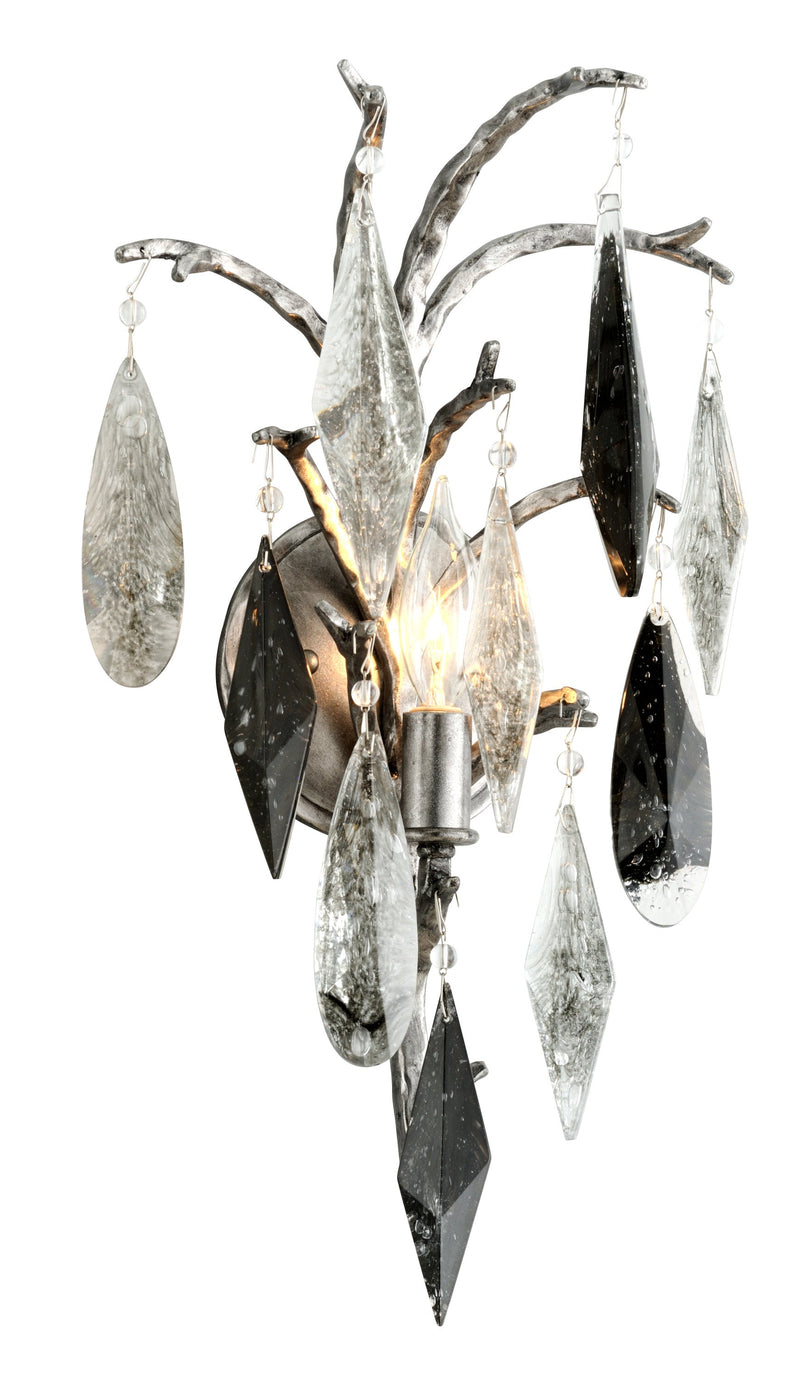 Lighting - Wall Sconce Nera 1lt Wall Sconce // Blackened Silver Leaf 