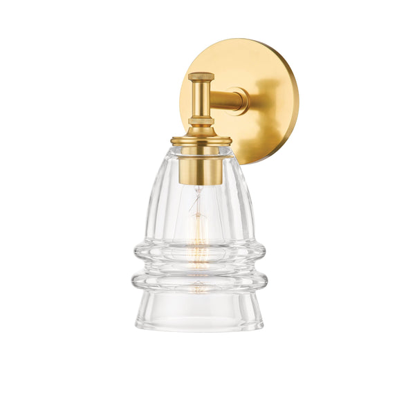 Lighting - Wall Sconce Newfield 1 Light Wall Sconce // Aged Brass // Small 