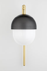 Lighting - Wall Sconce Nyack 1 Light Wall Sconce // Aged Brass & Black 