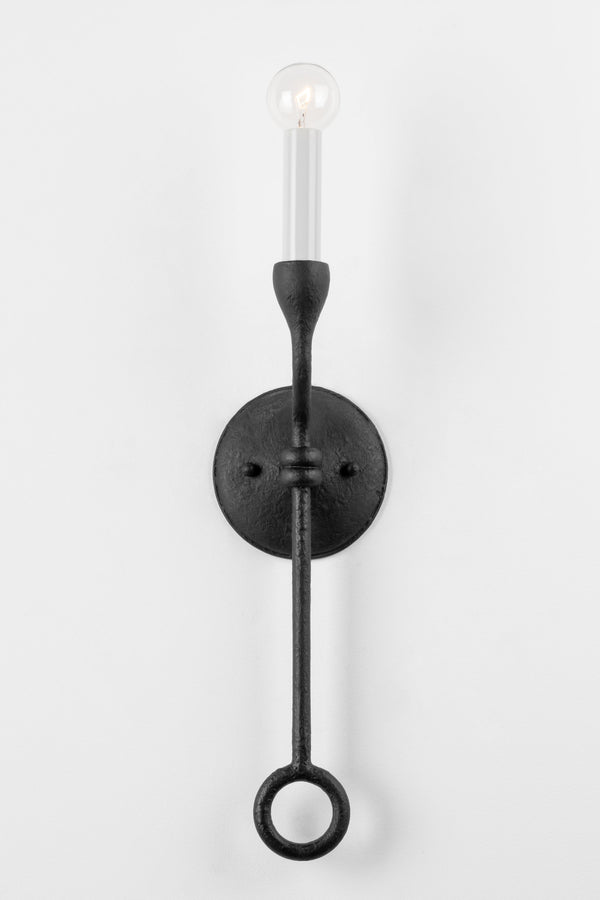 Lighting - Wall Sconce Orson 1 Light Wall Sconce // Black Iron 