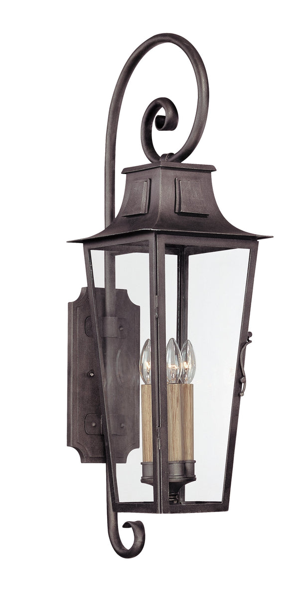 Lighting - Wall Sconce Parisian Square 4lt Wall Lantern Large // Aged Pewter 