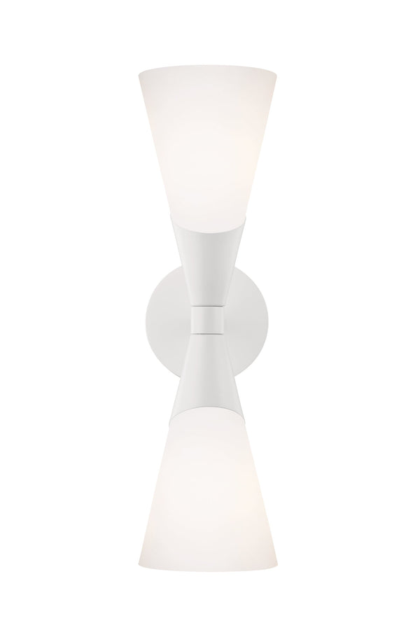 Lighting - Wall Sconce Parker 2 Light Wall Sconce // White 
