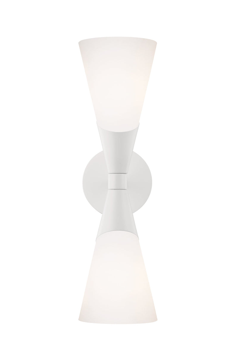 Lighting - Wall Sconce Parker 2 Light Wall Sconce // White 