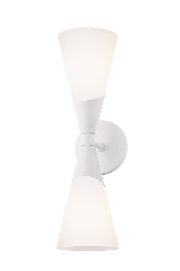 Lighting - Wall Sconce Parker 2 Light Wall Sconce // White 