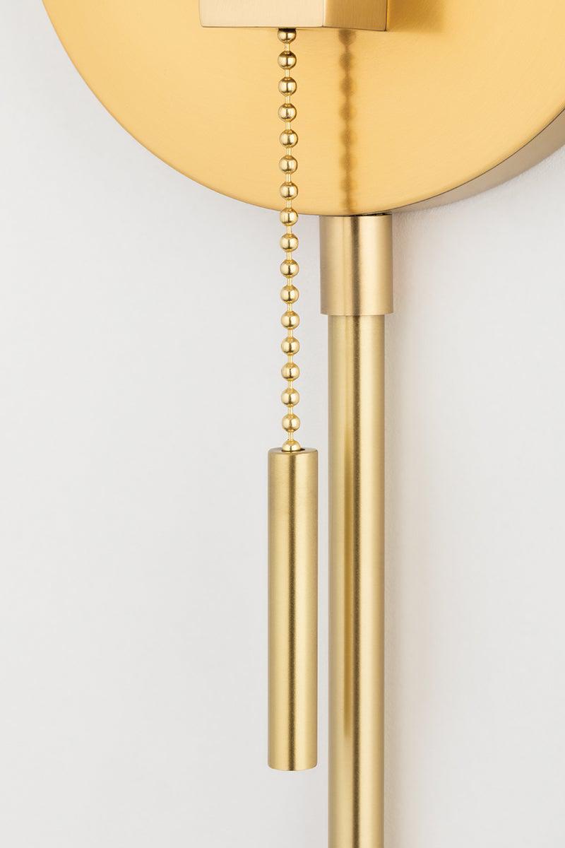 Lighting - Wall Sconce Patti 1 Light Wall Sconce with Plug // Aged Brass 