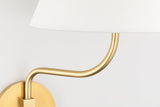 Lighting - Wall Sconce Patti 1 Light Wall Sconce with Plug // Aged Brass 