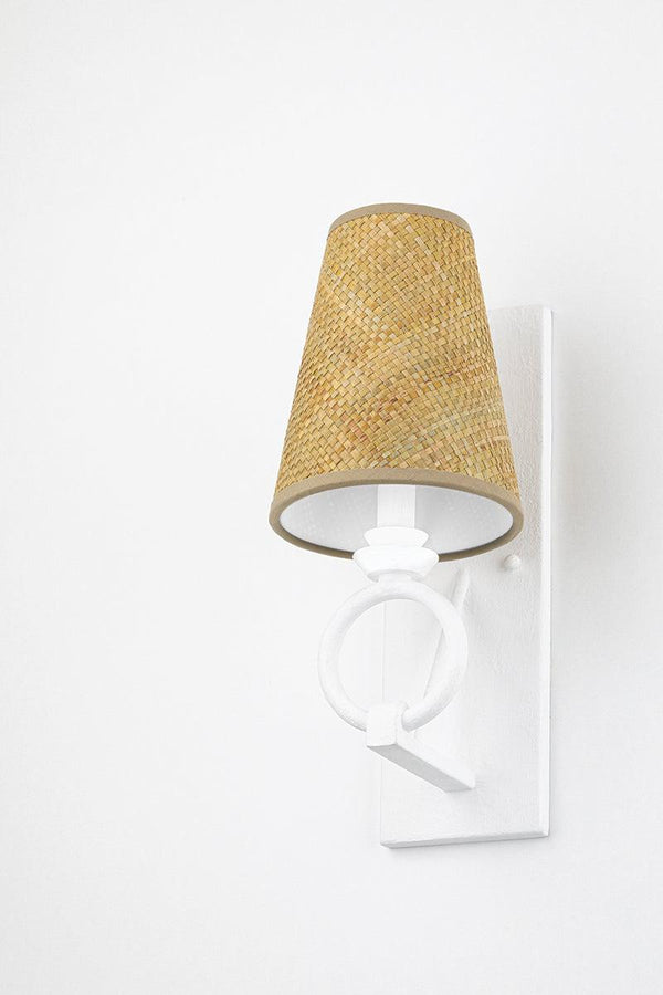 Lighting - Wall Sconce Pendelton 1 Light Wall Sconce // White Plaster 