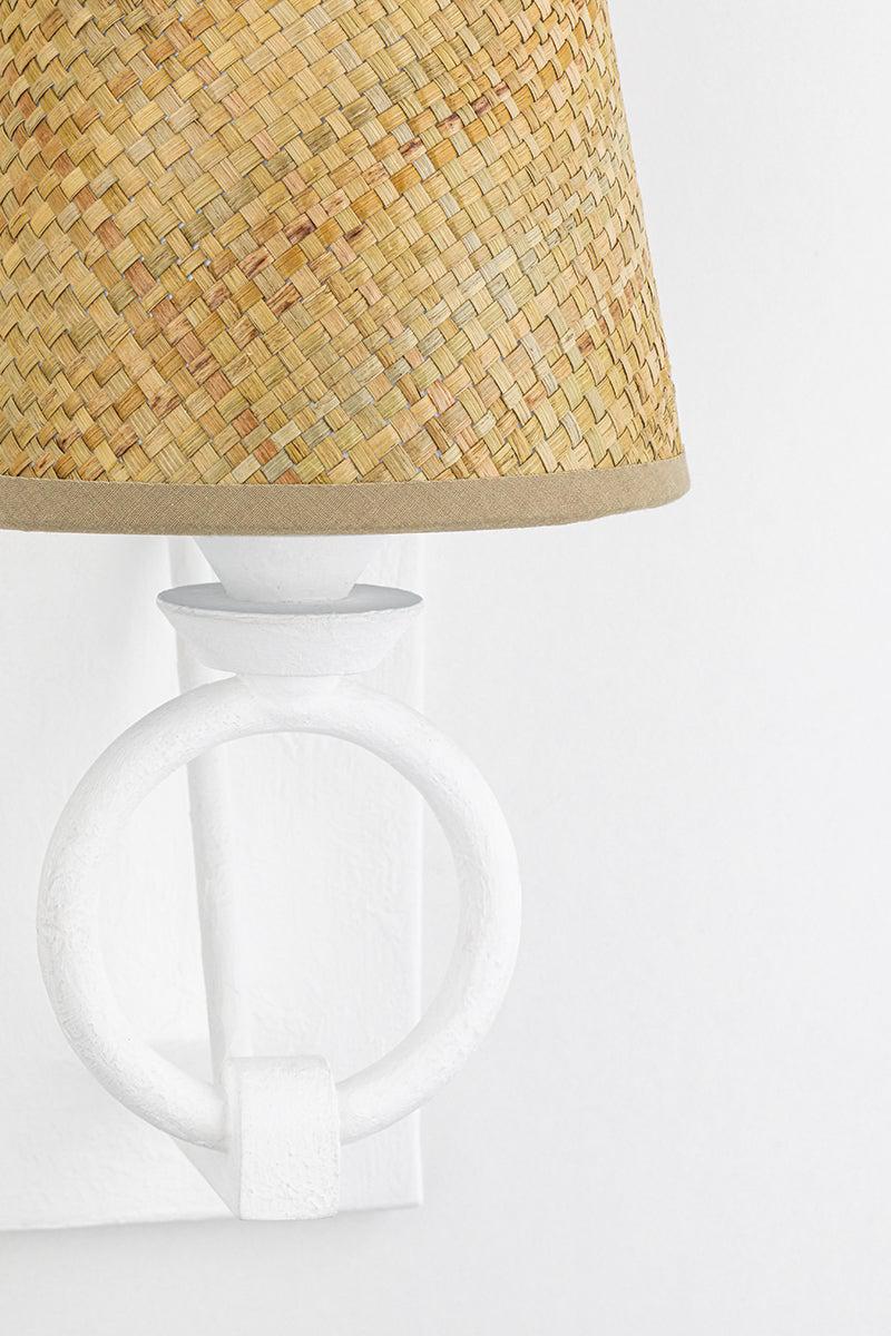 Lighting - Wall Sconce Pendelton 1 Light Wall Sconce // White Plaster 