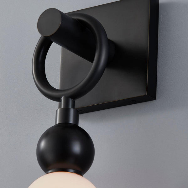 Lighting - Wall Sconce Perrin 1 Light Wall Sconce // Black Brass 