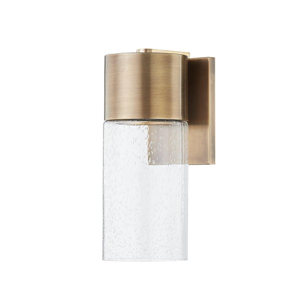 Lighting - Wall Sconce Pristine 1 Light Small Exterior Wall Sconce // Patina Brass 