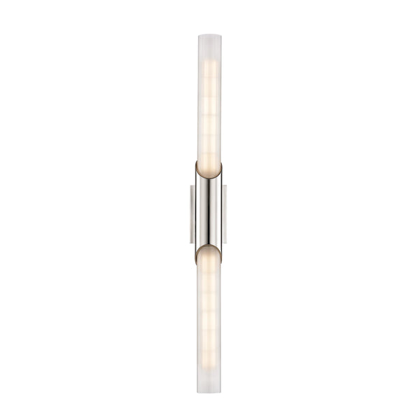 Lighting - Wall Sconce Pylon 2 Light Wall Sconce // Polished Nickel 