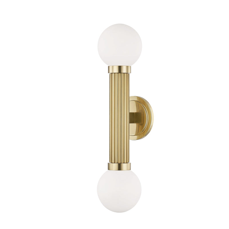 Lighting - Wall Sconce Reade 2 Light Wall Sconce // Aged Brass 