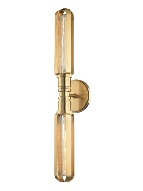 Lighting - Wall Sconce Red Hook 2 Light Wall Sconce // Aged Brass 