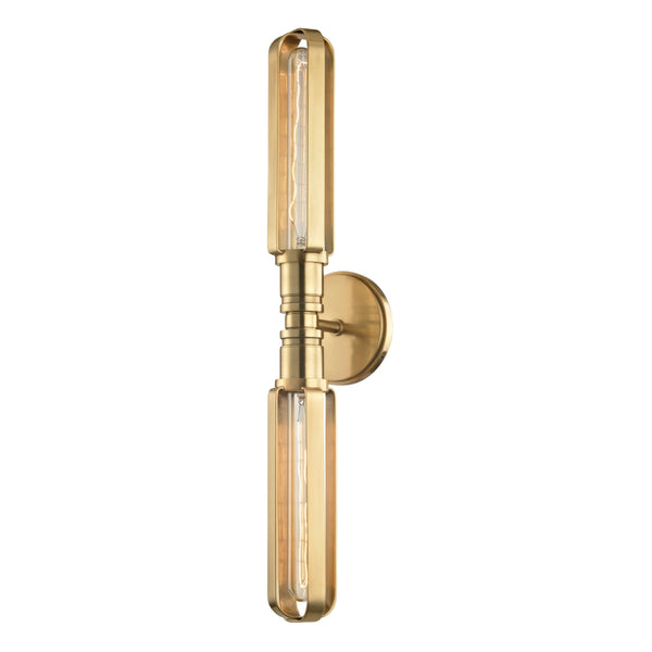 Lighting - Wall Sconce Red Hook 2 Light Wall Sconce // Aged Brass 