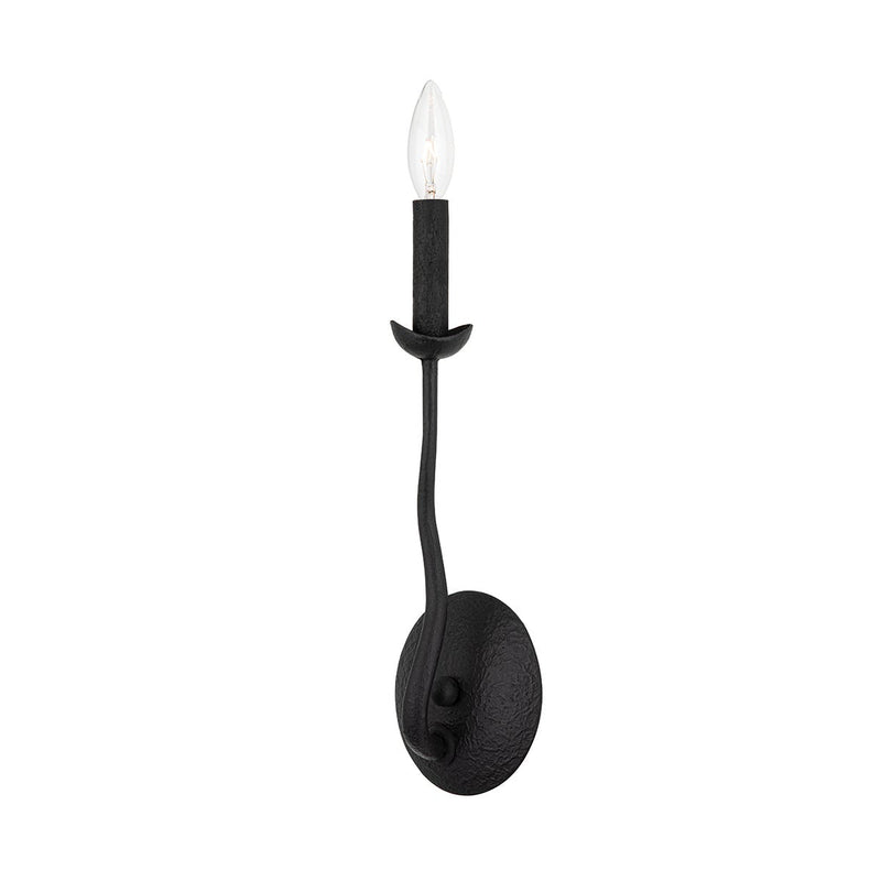 Lighting - Wall Sconce Reign 1 Light Wall Sconce // Black Iron 