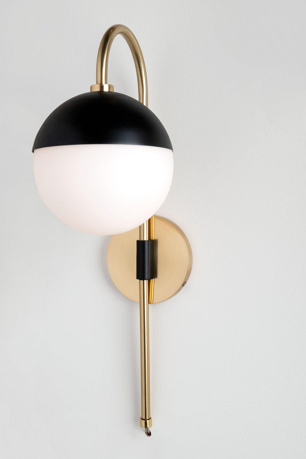 Lighting - Wall Sconce Renee 2 Light Wall Sconce // Aged Brass & Black // Large 