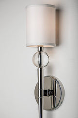 Lighting - Wall Sconce Rockland 1 Light Wall Sconce // Polished Nickel // Small 