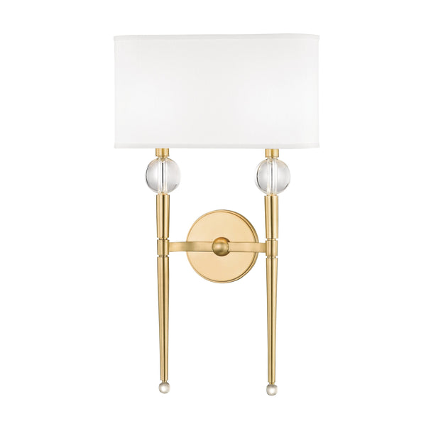 Lighting - Wall Sconce Rockland 2 Light Wall Sconce // Aged Brass 