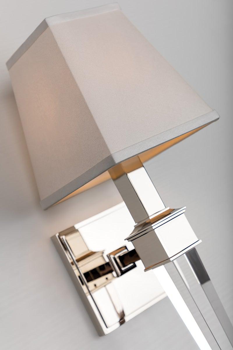 Lighting - Wall Sconce Ruskin 1 Light Wall Sconce // Polished Nickel 