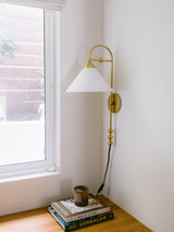 Lighting - Wall Sconce Sang 1 Light Portable Wall Sconce // Aged Brass 