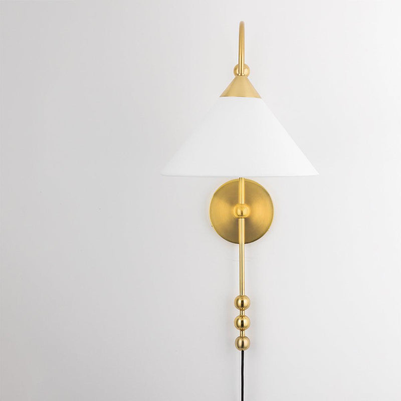 Lighting - Wall Sconce Sang 1 Light Portable Wall Sconce // Aged Brass 