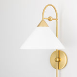 Lighting - Wall Sconce Sang 1 Light Portable Wall Sconce // Aged Brass 