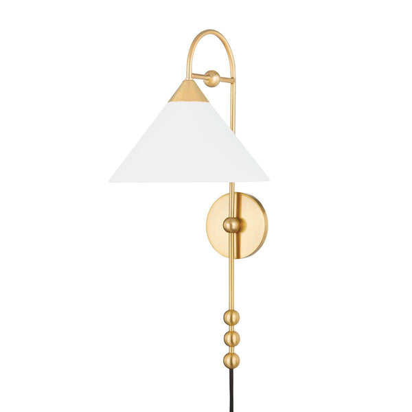 Lighting - Wall Sconce Sang 1 Light Portable Wall Sconce // Aged Brass 
