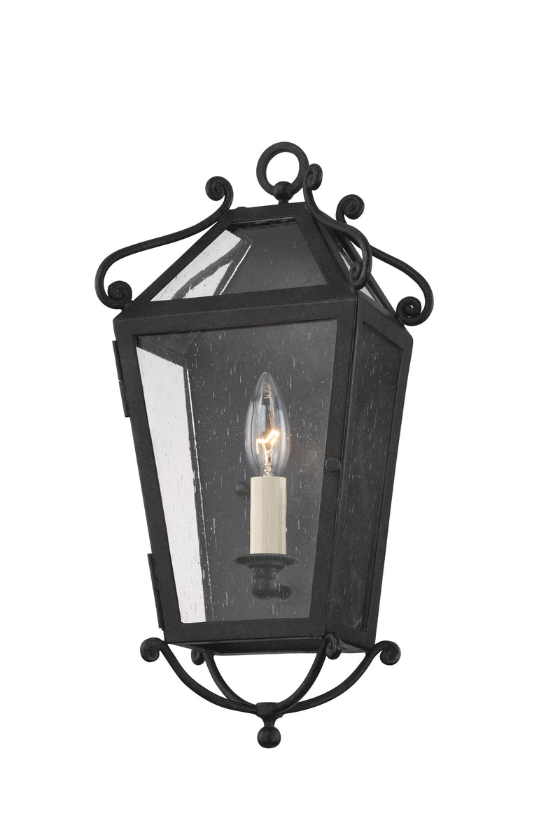 Lighting - Wall Sconce Santa Barbara County 1 Light Small Exterior Wall Sconce // French Iron 