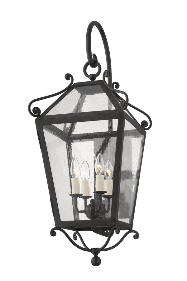 Lighting - Wall Sconce Santa Barbara County 4 Light Large Exterior Wall Sconce // French Iron 