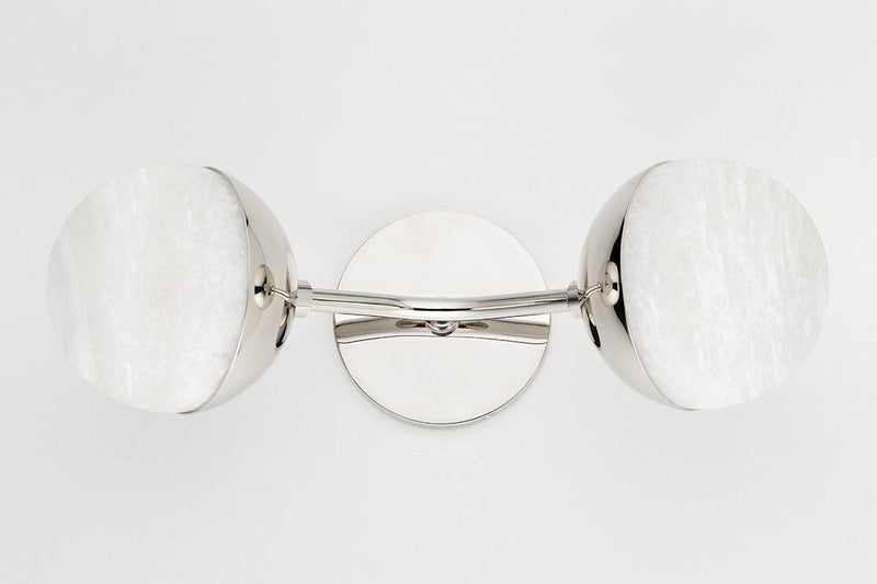 Lighting - Wall Sconce Saratoga 2 Light Wall Sconce // Polished Nickel 