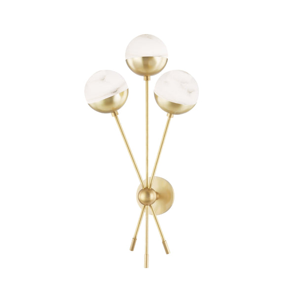 Lighting - Wall Sconce Saratoga 3 Light Wall Sconce // Aged Brass // Small 