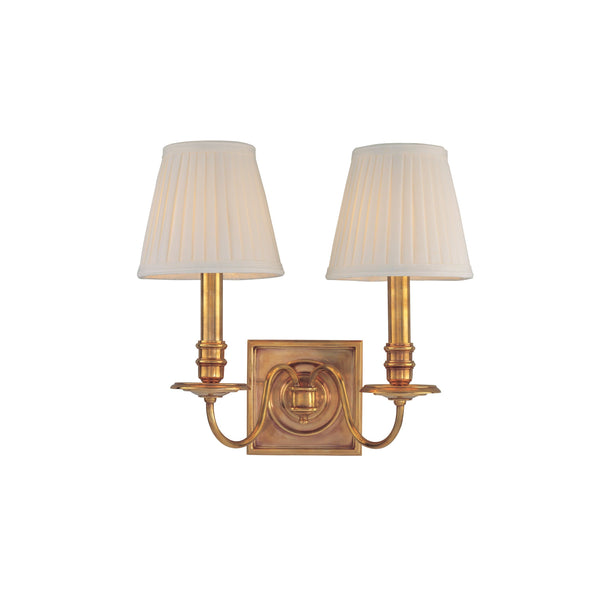 Lighting - Wall Sconce Sheldrake 2 Light Wall Sconce // Aged Brass 