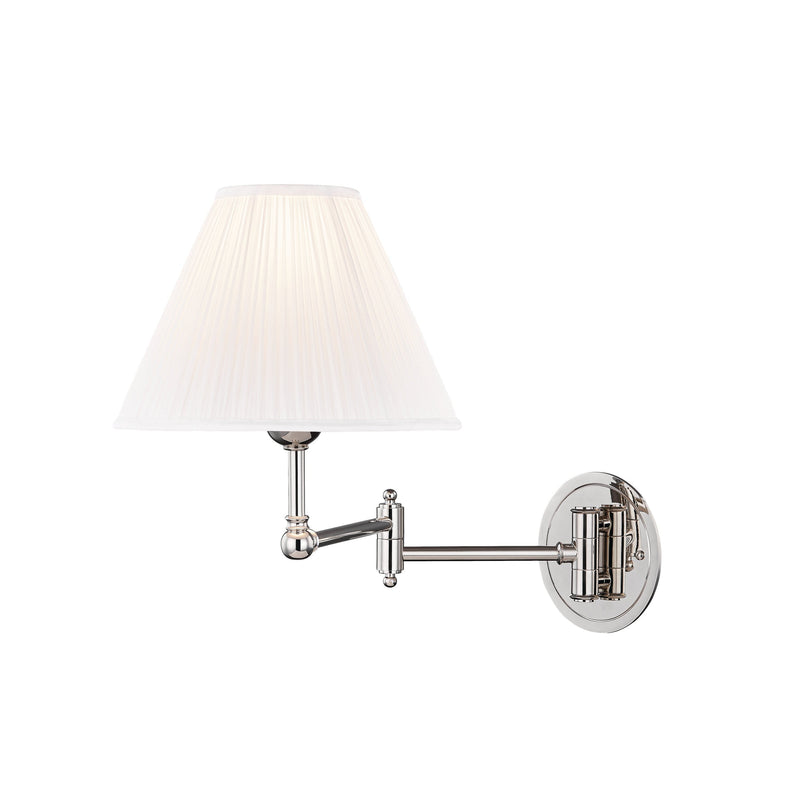 Lighting - Wall Sconce Signature No.1 1 Light Adjustable Wall Sconce // Polished Nickel 