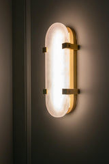 Lighting - Wall Sconce Skylar Led Wall Sconce // Aged Brass // Small 