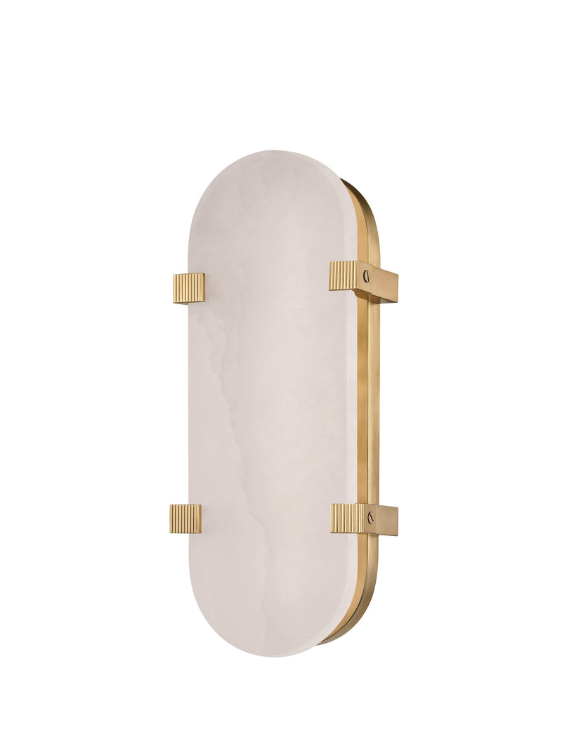 Lighting - Wall Sconce Skylar Led Wall Sconce // Aged Brass // Small 