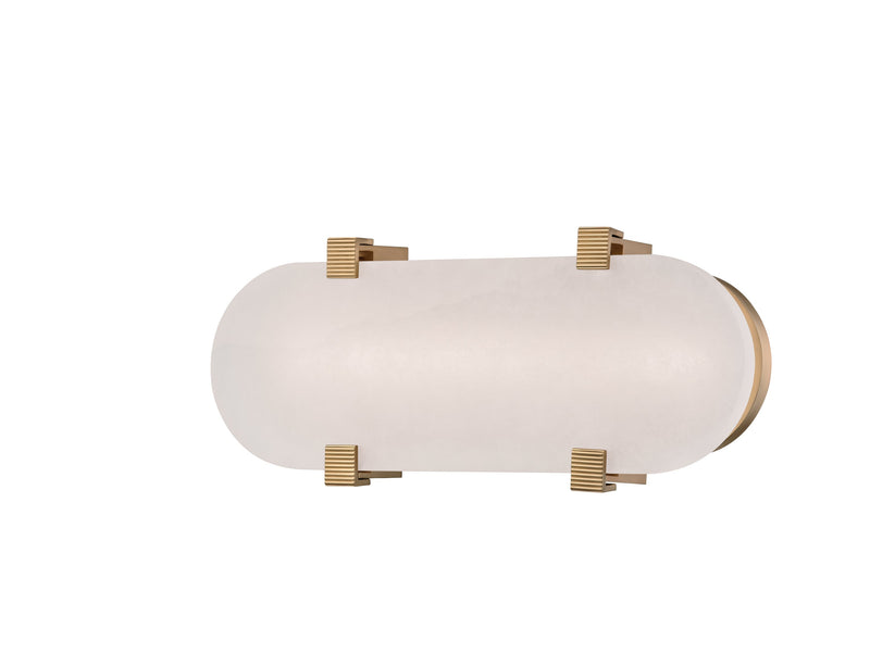 Lighting - Wall Sconce Skylar Led Wall Sconce // Aged Brass // Small 