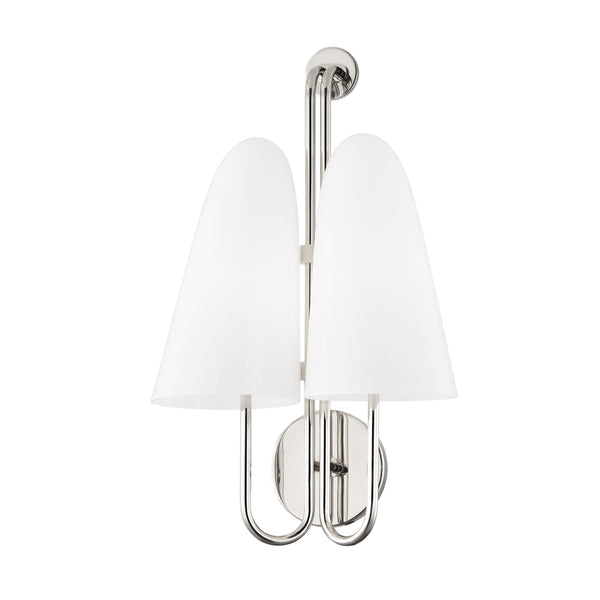 Lighting - Wall Sconce Slate Hill 2 Light Wall Sconce // Polished Nickel 