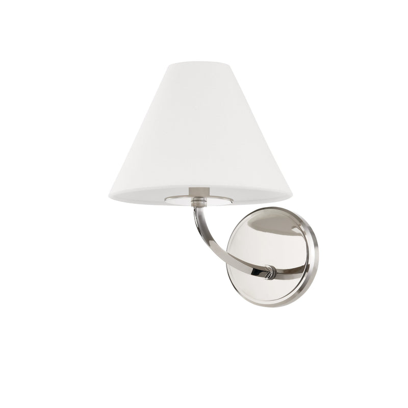 Lighting - Wall Sconce Stacey 1 Light Wall Sconce // Polished Nickel 