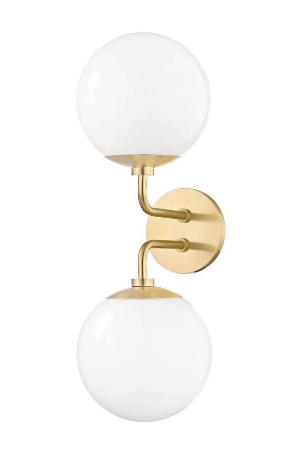 Lighting - Wall Sconce Stella 2 Light Wall Sconce // Aged Brass 