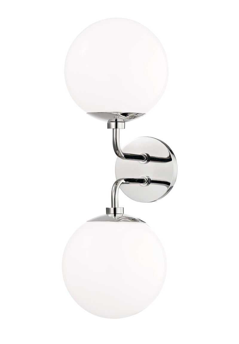 Lighting - Wall Sconce Stella 2 Light Wall Sconce // Polished Nickel 