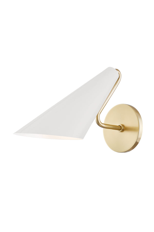 Lighting - Wall Sconce Talia 1 Light Wall Sconce // Aged Brass & Dove Gray Combo 